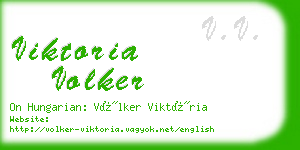 viktoria volker business card